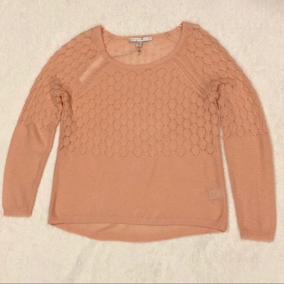 Salmon Knit Sweater - Picture 1 of 5